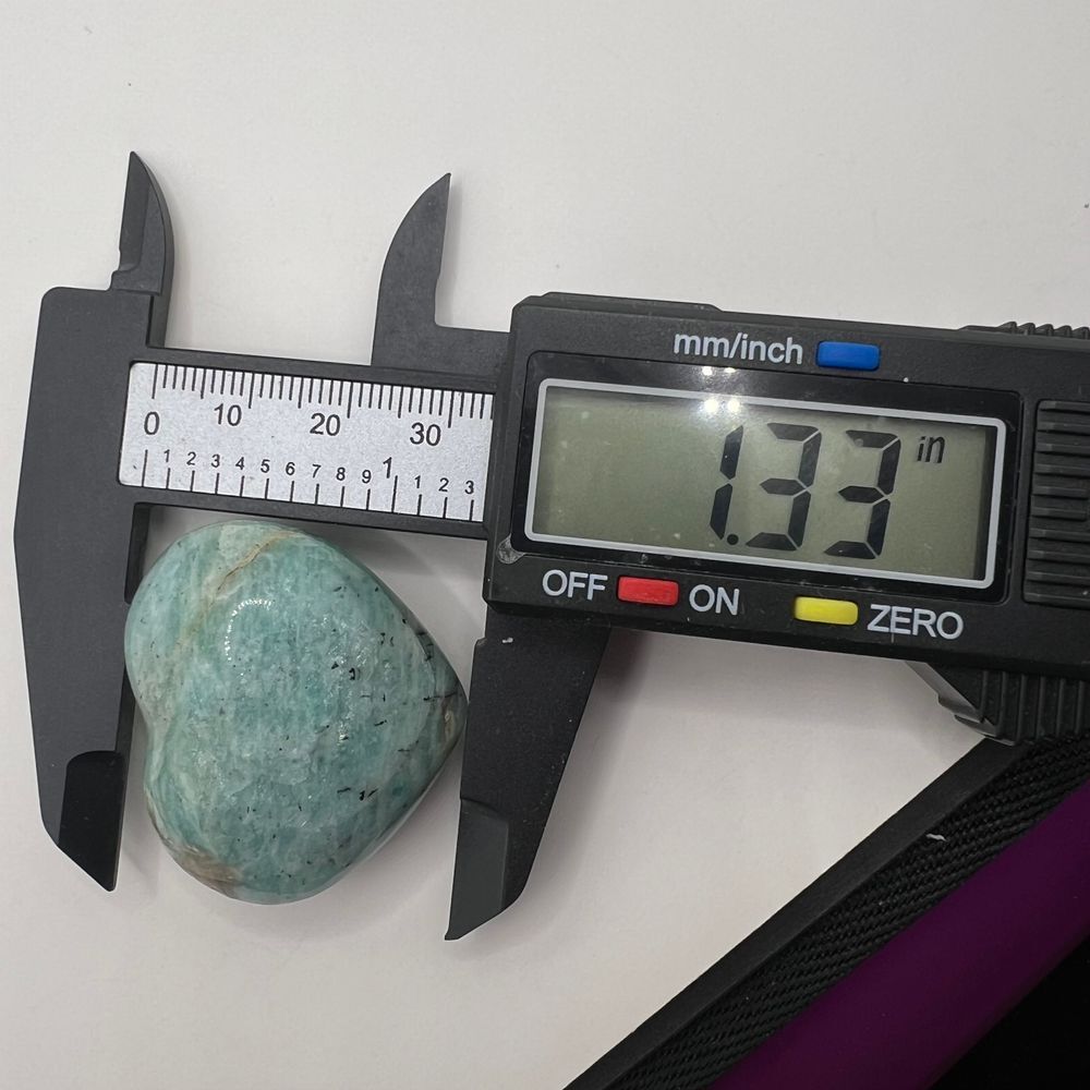 Amazonite‎ Heart Carving - Picture 9 of 10